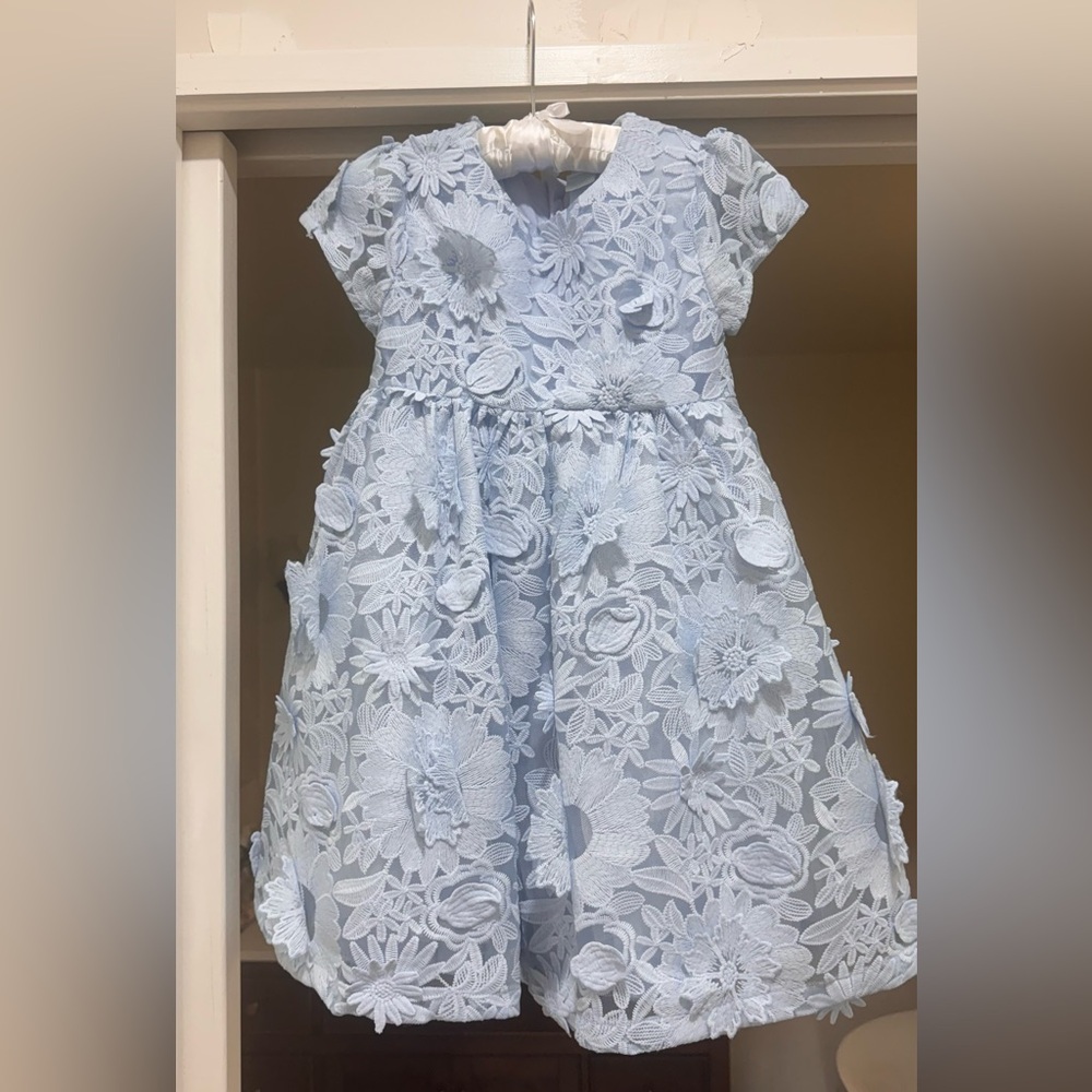 Edgehill Collection Cream Flutter Sleeve A-Line Dress